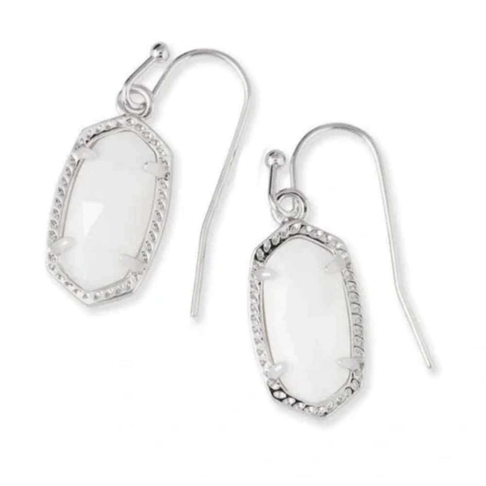 Kendra Scott lee earrings white mother of pearl